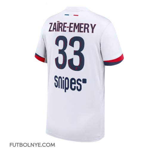 Camiseta Paris Saint-Germain Warren Zaire-Emery #33 Visitante Equipación 2025-26 manga corta
